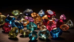 Precious gems luxury transparent stones in abundance generated by AI