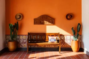 Interior decoration inspired by mexican folklore
