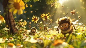 abeilles ruche film animation nature
