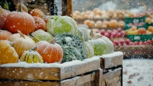 légumes hiver marché bio