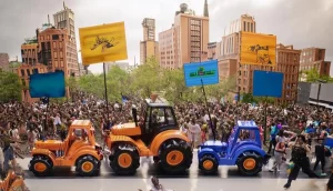 tracteurs blocage autoroute agriculteurs manifestation