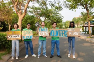 jeunes étudiants manif climat