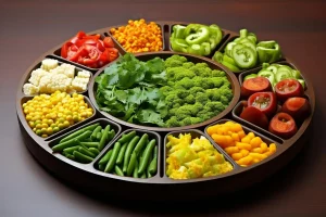 vegetable classification plate
